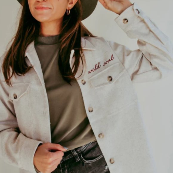 Button Down Shacket - Picture 3 of 3